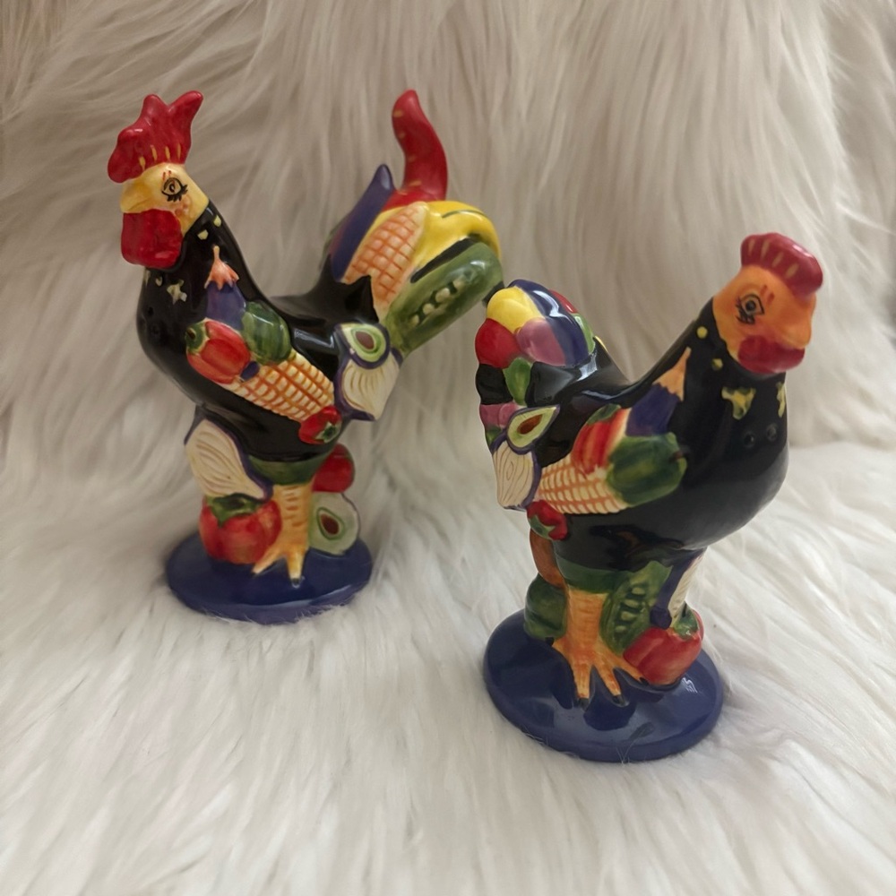 Poultry in Motion “Chicken Salad” Veggie Salt & Pepper Shakers By Sharon Neuhaus